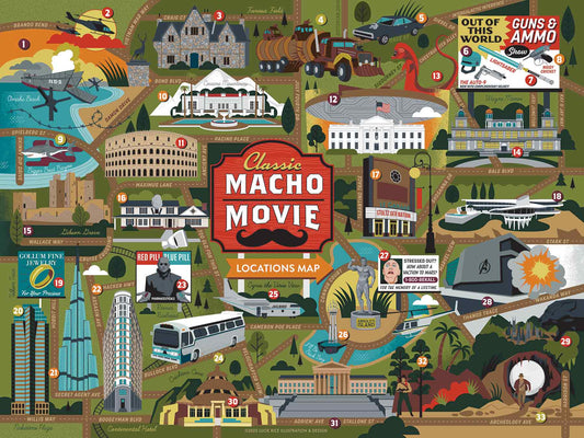 True South Puzzle Macho Movies