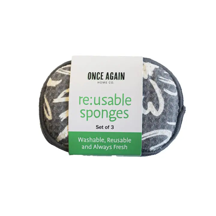 Once Again Home Co. Re:Usable Sponges (Set of 3) - Bloom