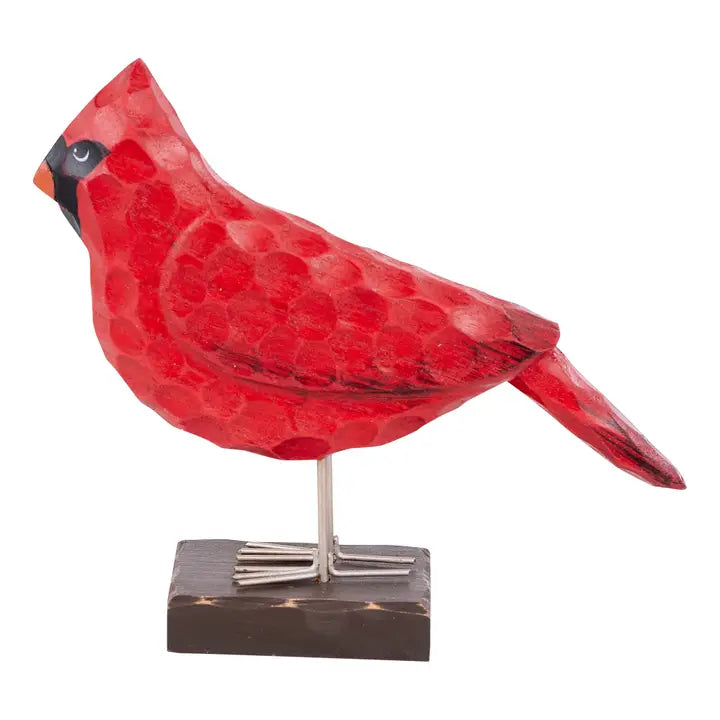 Glory Haus Carved Red Bird