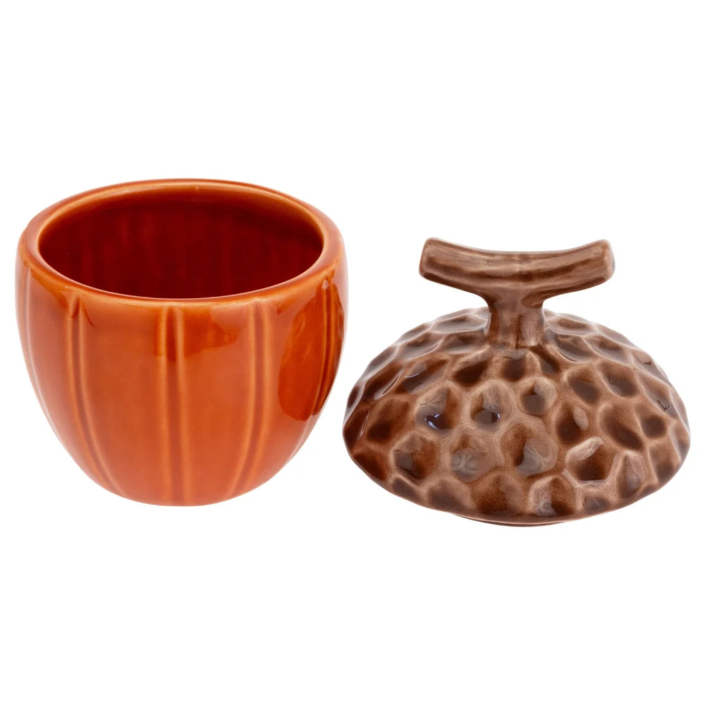 Boston International Spicy Orange Acorn Covered Jar