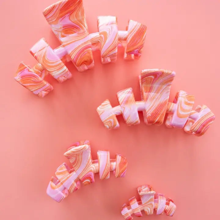 Teleties Classic | Just Keep Swimming | Medium Hair Clip