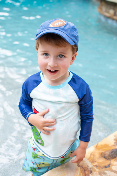 MUD PIE FOOTBALL EMBROIDERED TODDLER HAT