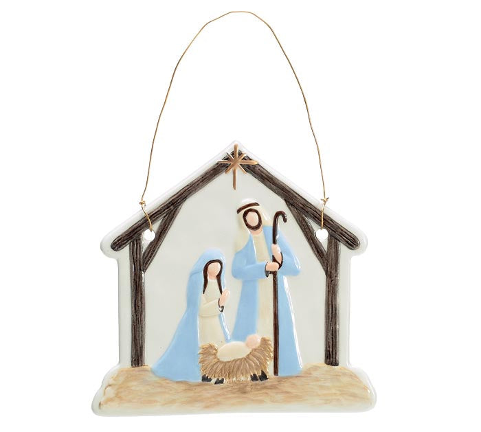 burton + BURTON HUMBLE HOPE NATIVITY CERAMIC ORNAMENT
