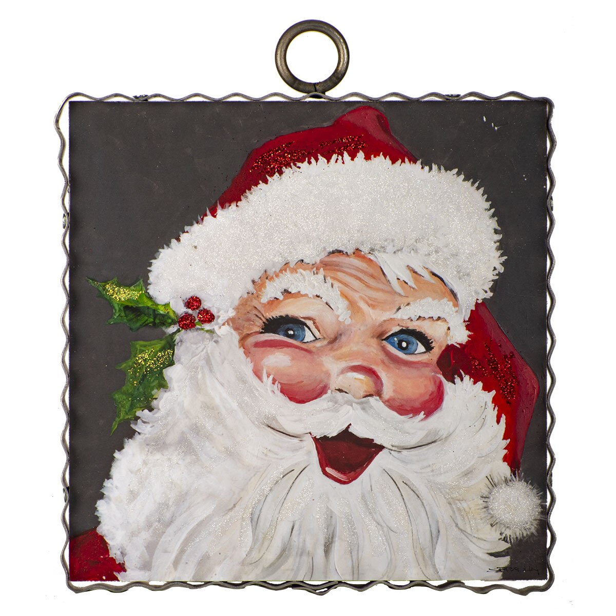 The Round Top Collection Mini Jolly Santa Print