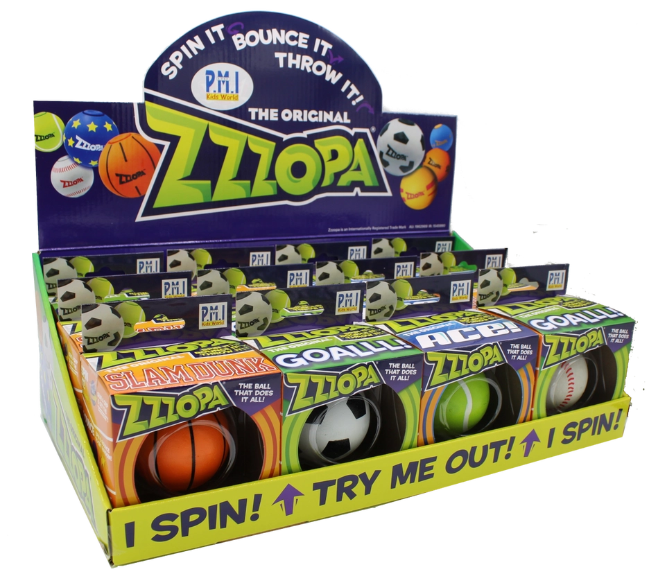 Zzzopa - World's Only Fidget Spinning Bouncy Ball!