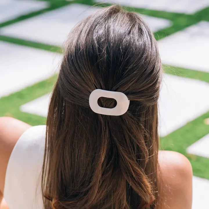Teleties Almond Beige | Tiny | Flat Round Clip