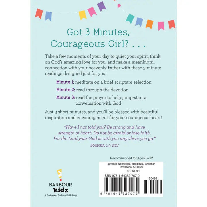 3-Minute Devotions For Courageous Girls