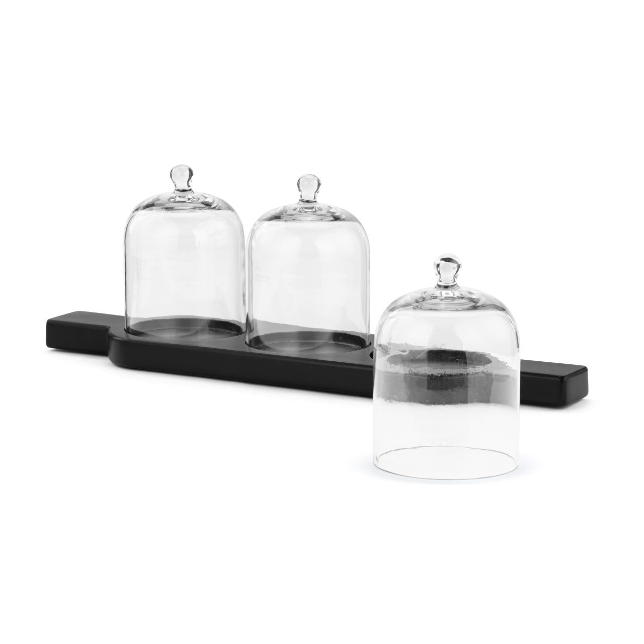 Demdaco Ebony Wood Tray with Cloche