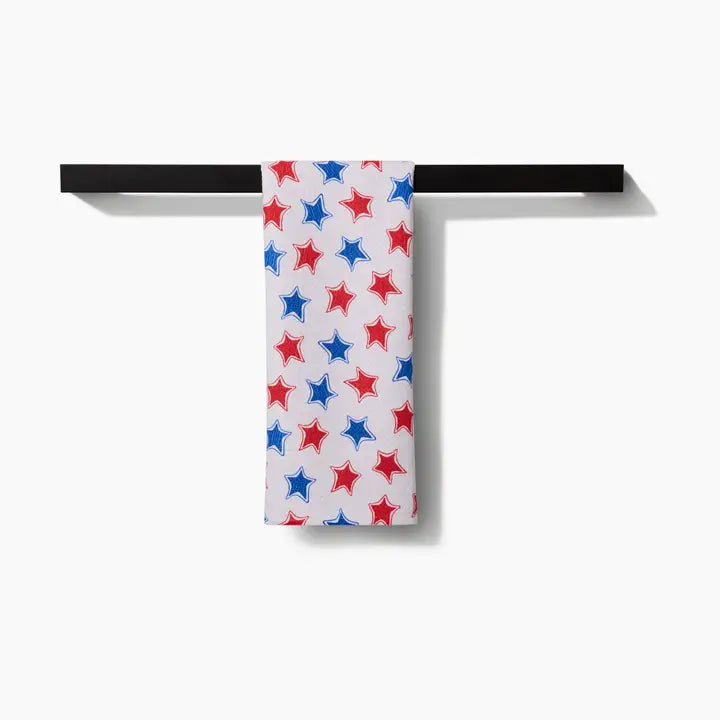Geometry Funky Stars Tea Towel
