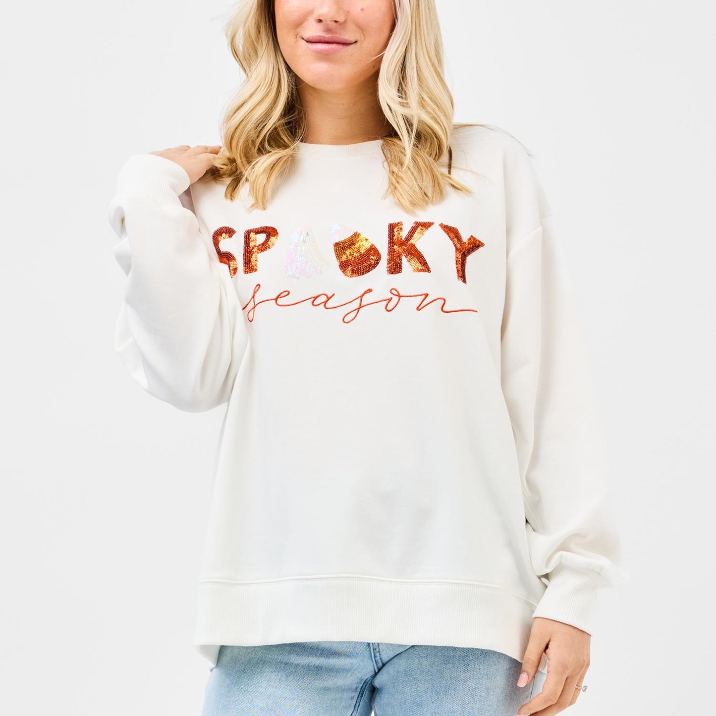 Mary Square Sweatshirt Sarah Spooky Season