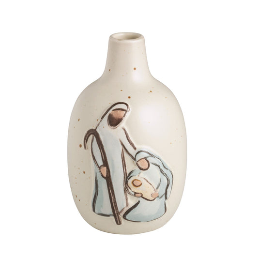 MUD PIE HOLY FAMILY BUD VASE