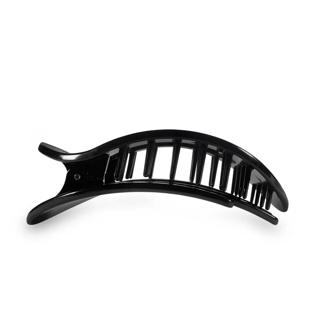 Teleties Jet Black Large Flat Round Clip