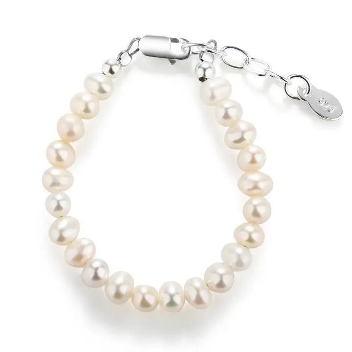 Cherished Moments Kids Sterling Silver Freshwater Pearl Baby Girl Bracelet
