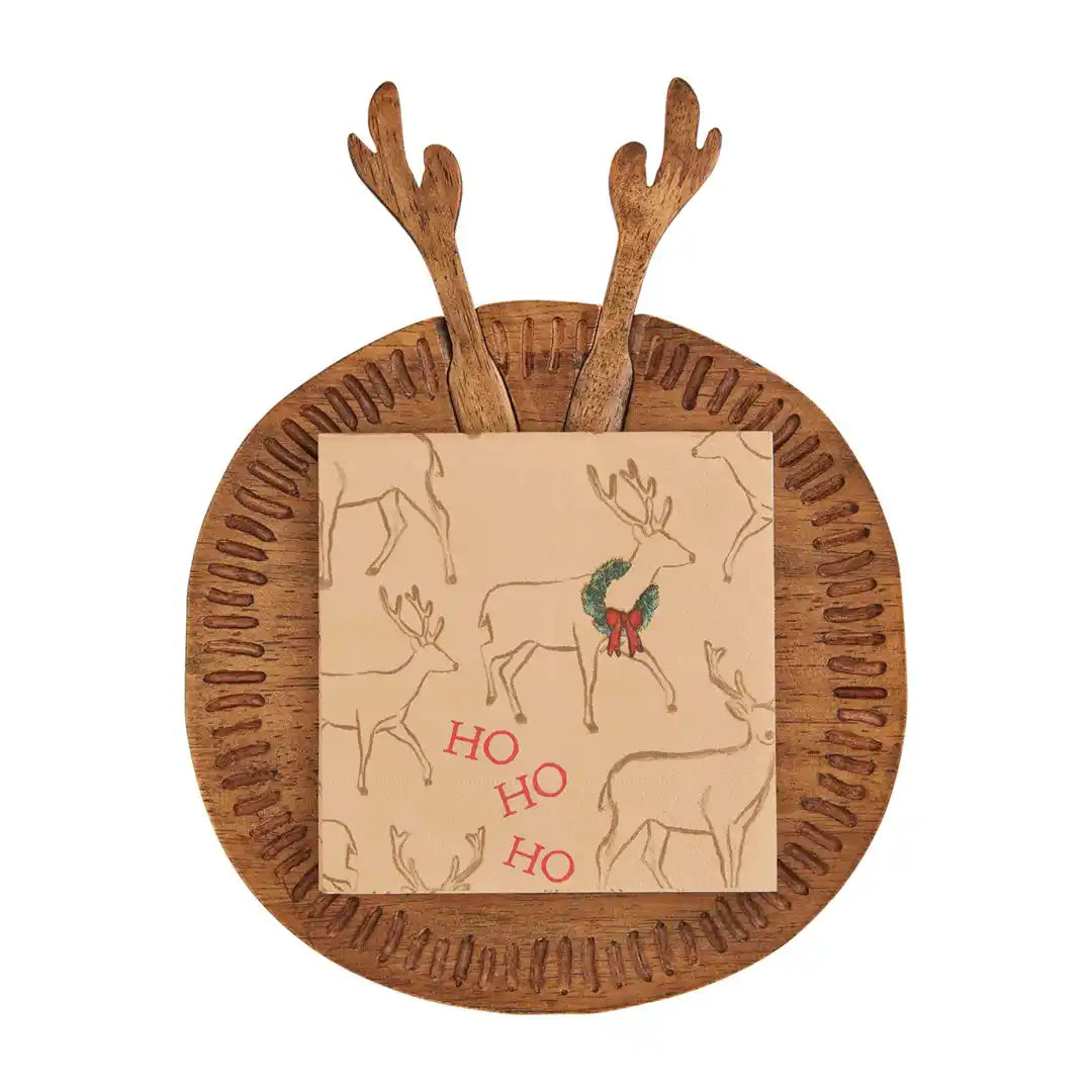 ANTLER BOARD NAPKIN SET