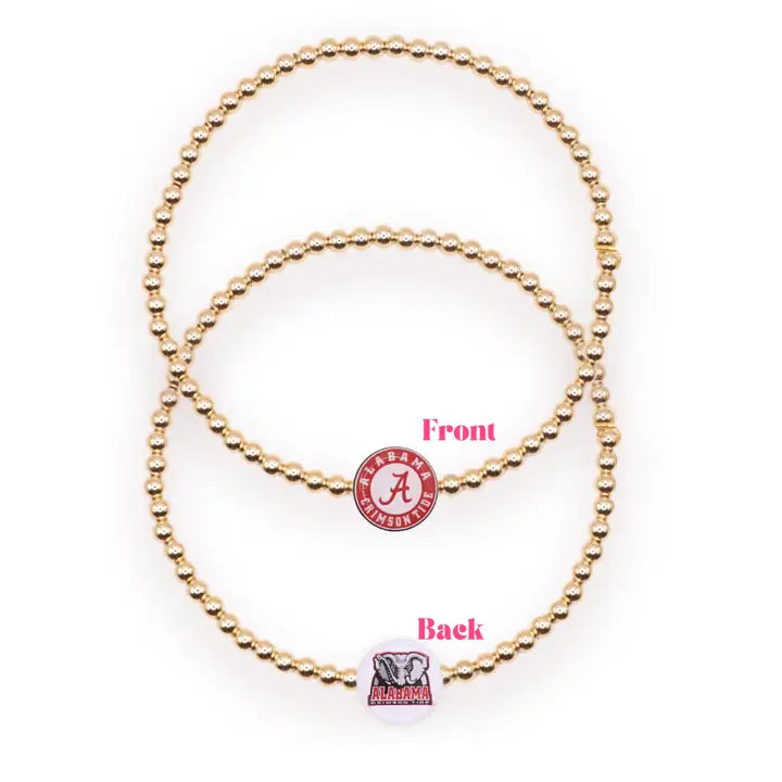 Beaded Blondes Alabama Logo Bracelet