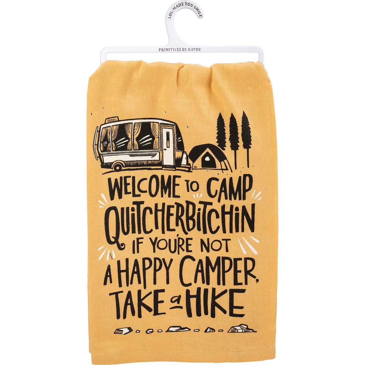 Primitives By Kathy Welcome To Camp Kitchen Towel