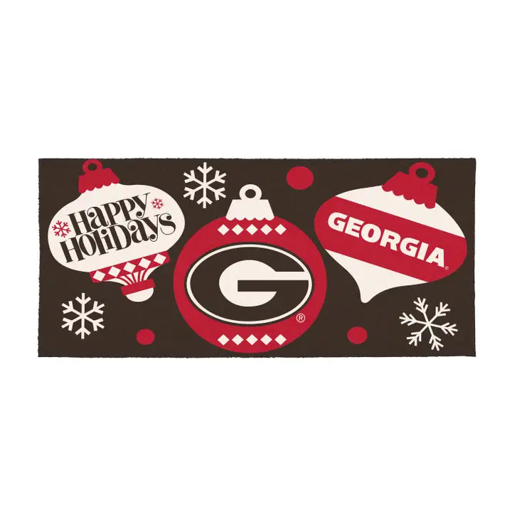 Evergreen Enterprises University of Georgia Holiday Flocked Coir Sassafras Switch