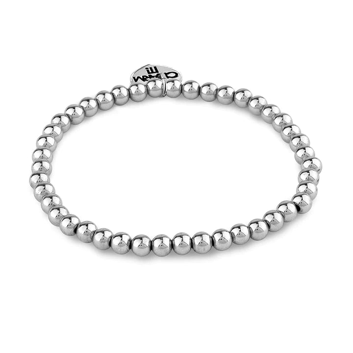 Charm It! 4mm Silver Bead Bracelet