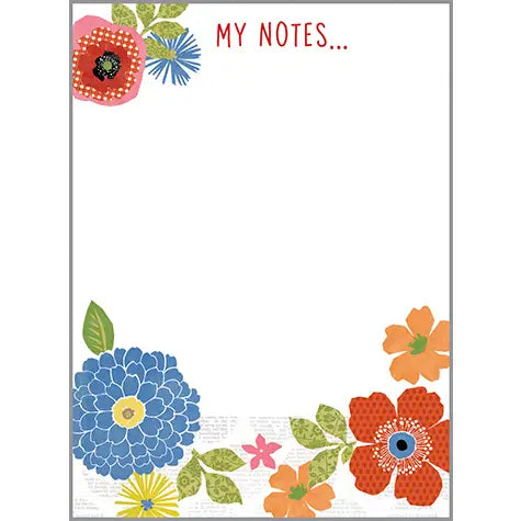 GINA B DESIGNS Memo Pad - Patterned Flowers