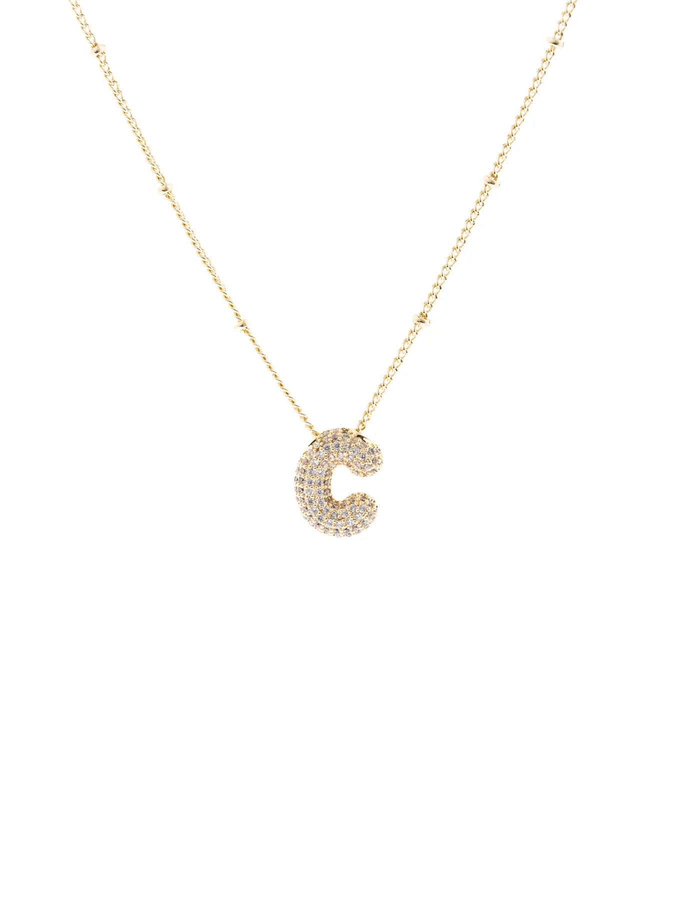 Michelle McDowell Chloe Luxe Initial Necklace-C