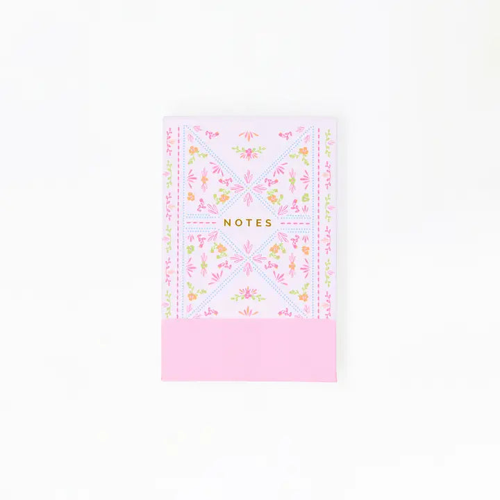 Mary Square Flip Notepad | Floral Stitch