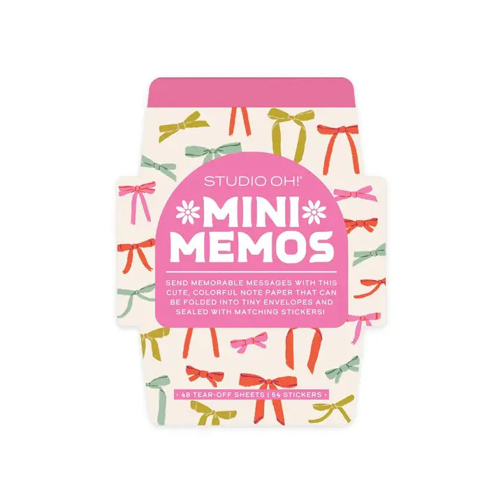 Studio Oh! Put A Bow On It Mini Memos with Stickers