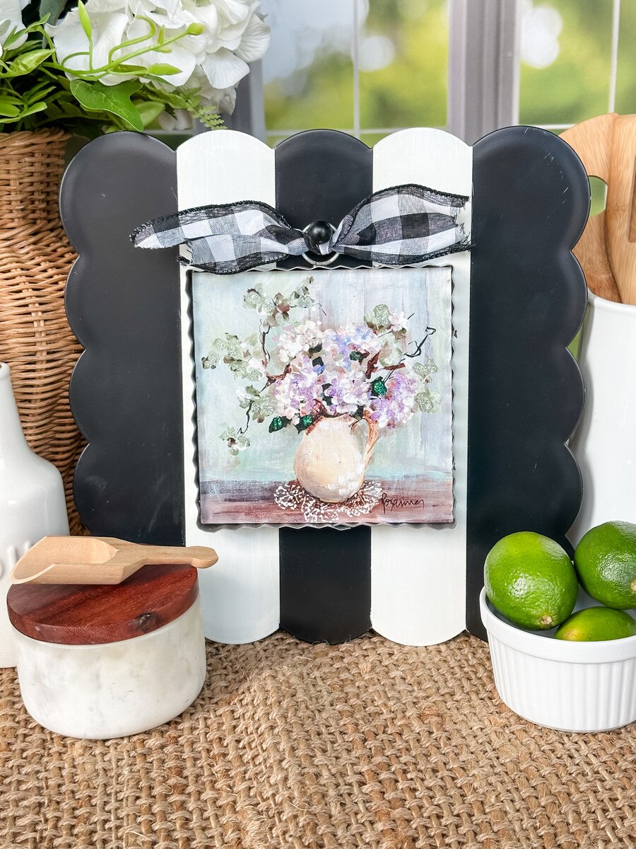 The Round Top Collection Mini Art Jug of Hydrangea