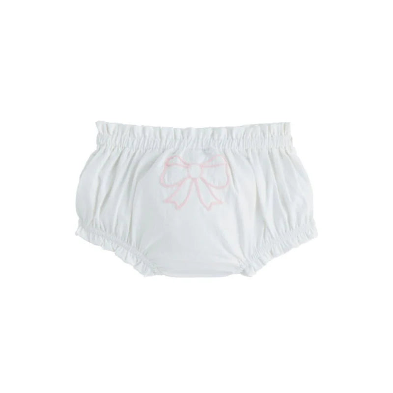 Mud Pie Ivory Chain Bow Diaper Cover