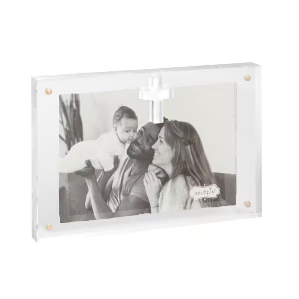 MUD PIE HORIZONTAL ACRYLIC CROSS FRAME