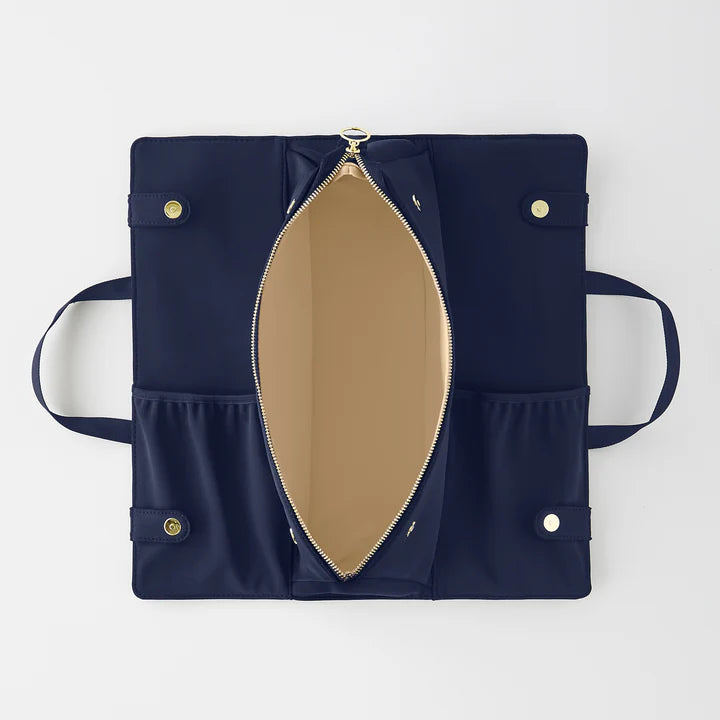 Kusshi Hair Tools Bag-Navy with Khaki