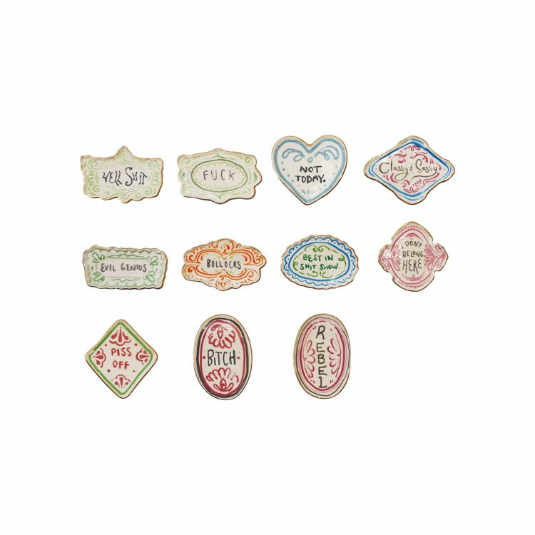 HAZEL MAZEL 3"L Stoneware Magnet