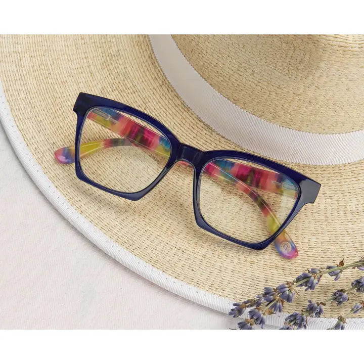Peepers Maisie (Blue Light)-Blue/Ikat