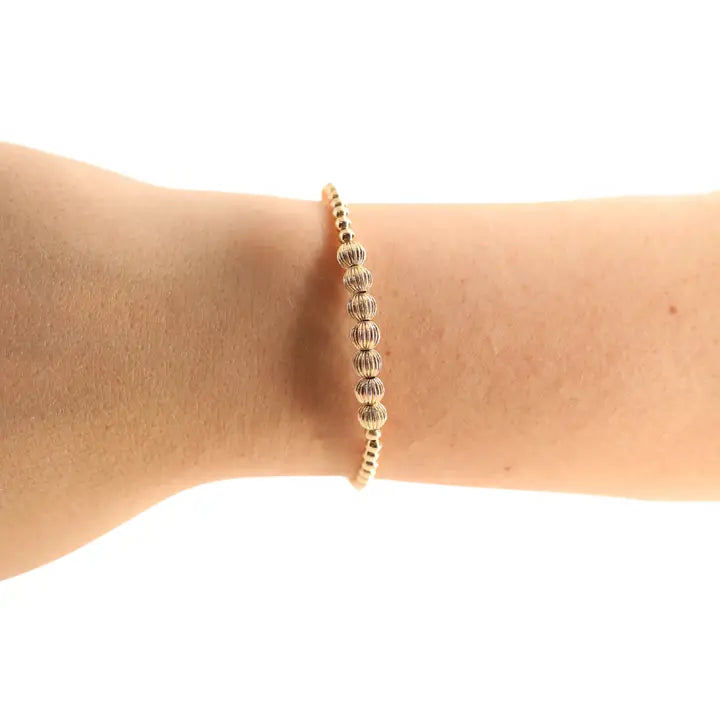 Beaded Blondes Lucky Fluted Bracelet