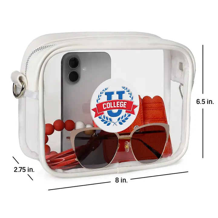 NCAA Alabama Crimson Tide Clear Fanny Fan Purse