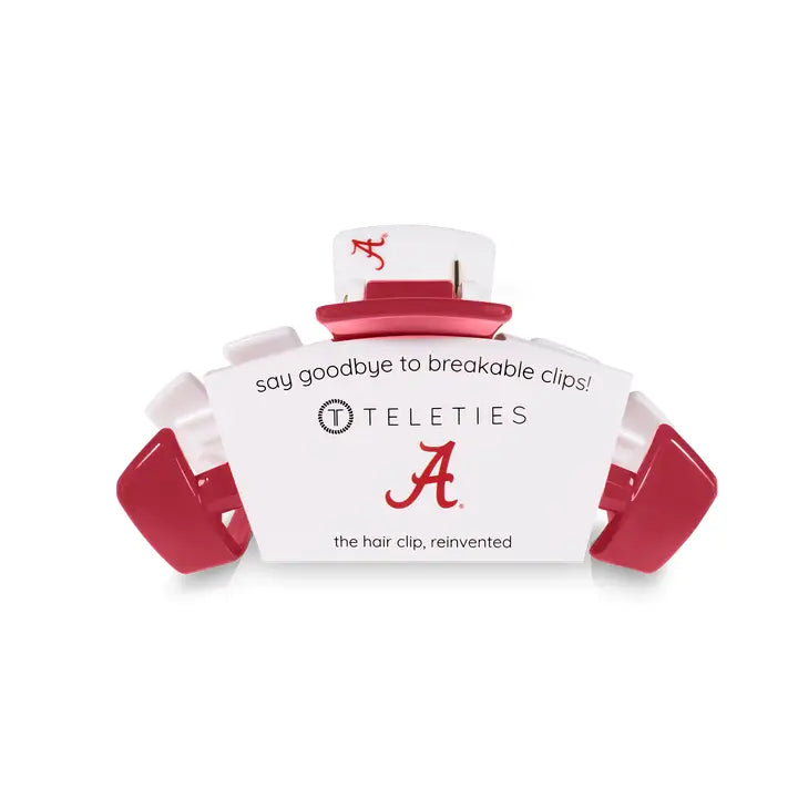 Teleties Classic College Hair Clip | Medium | Univ. of Alabama