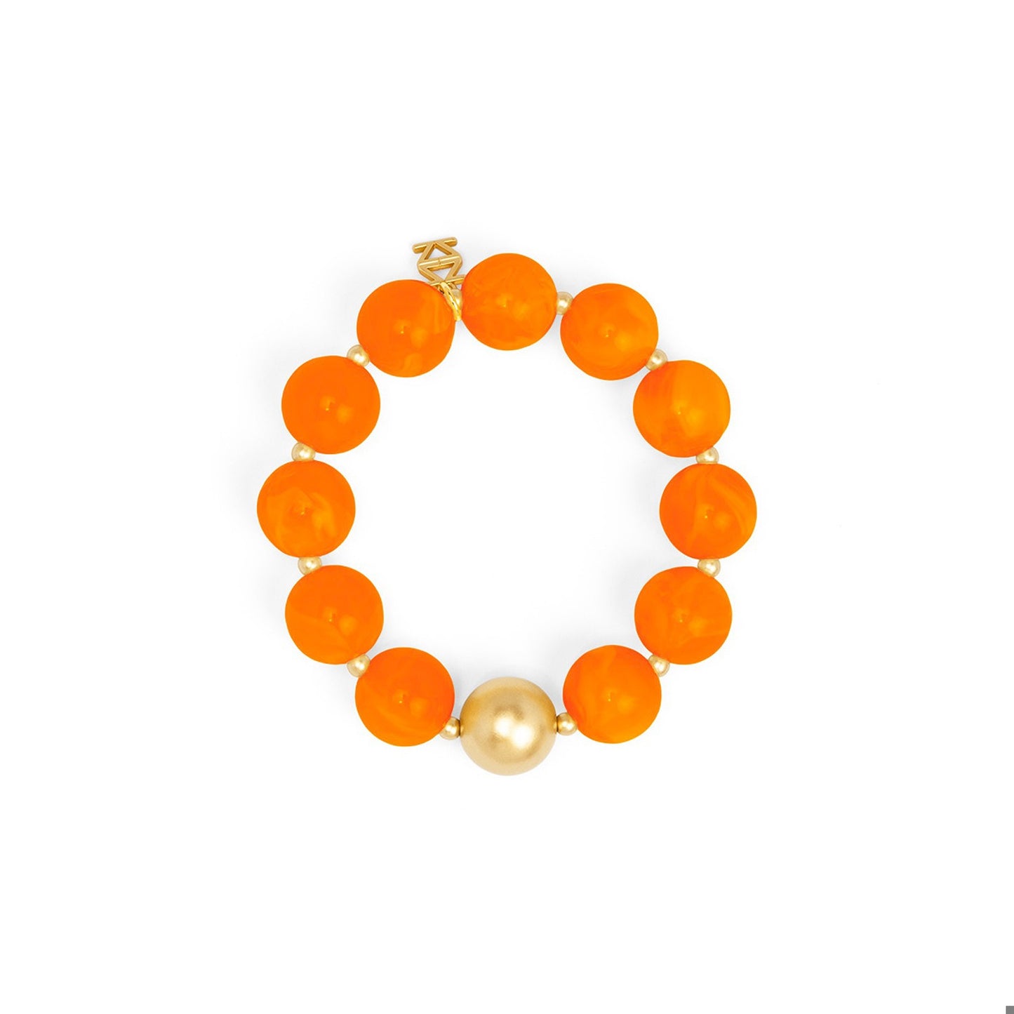 ZENZII Glossy Resin Bracelet-Orange