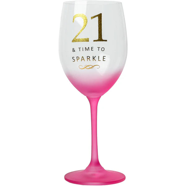 PAVILION 21 GIFT BOXED 19 OZ CRYSTAL WINE GLASS