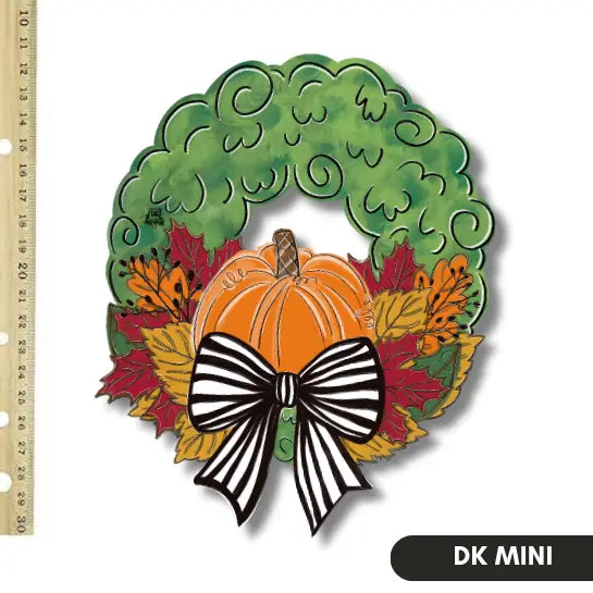 DK Designs Pumpkin Wreath Mini
