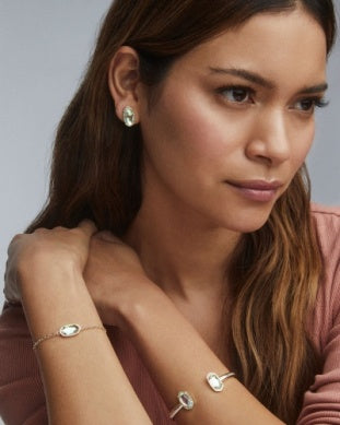 KENDRA SCOTT ELAINA DELICATE CHAIN BRACELET GOLD AZALEA ILLUSION