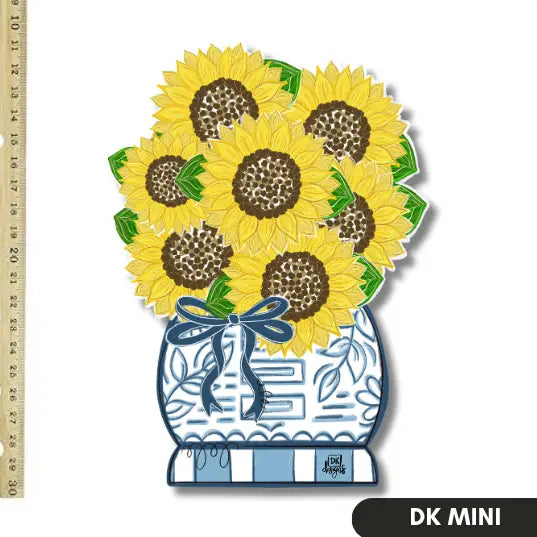 DK Designs Sunflower Flower Pot Mini