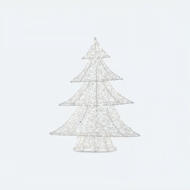 ONE HUNDRED 80 DEGREES Wire Frame Lit Christmas Tree 23.5"