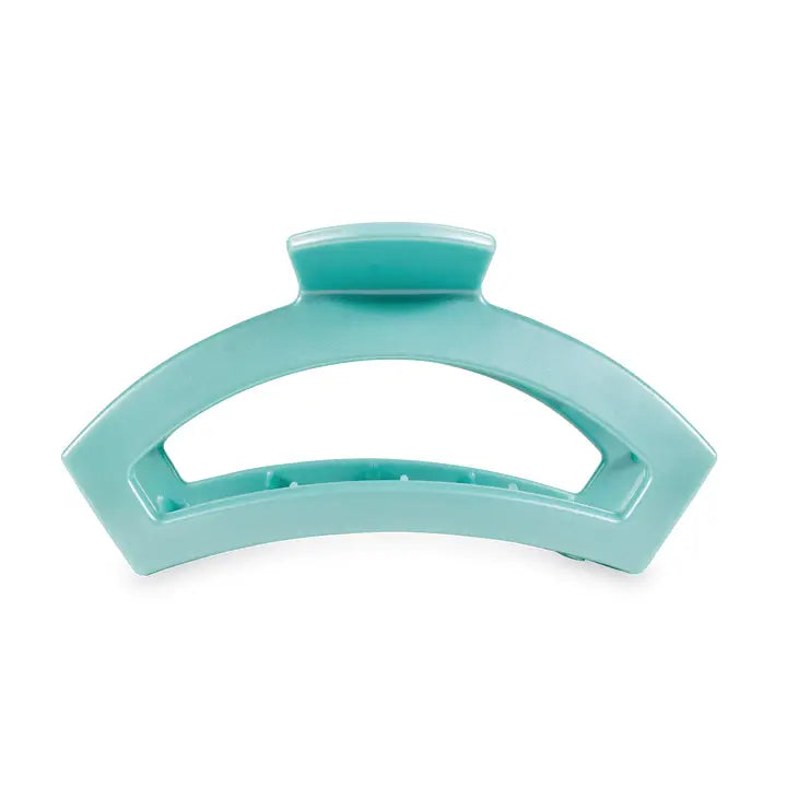 Teleties Open Hair Clip | Medium | Totally Turquoise