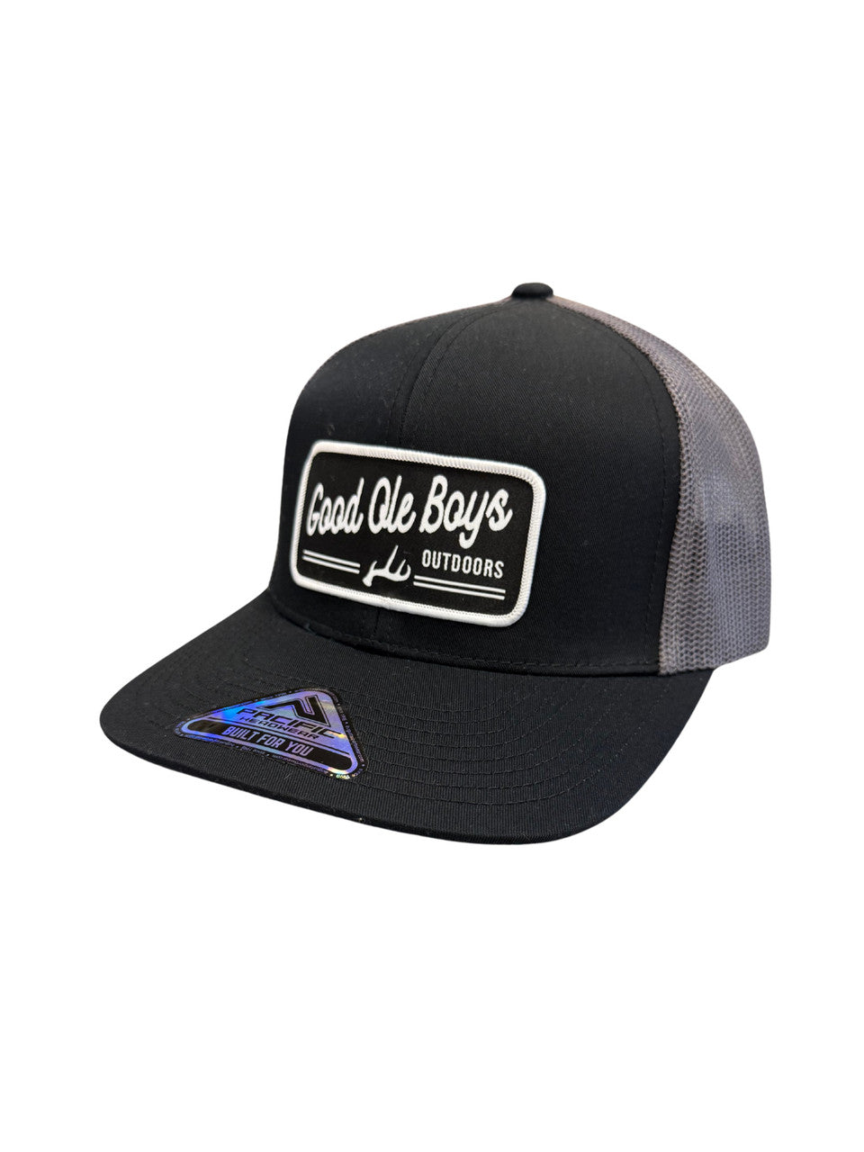 GOOD OLE BOYS OUTDOORS ANTLER PATCH HAT BLACK/CHARCOAL