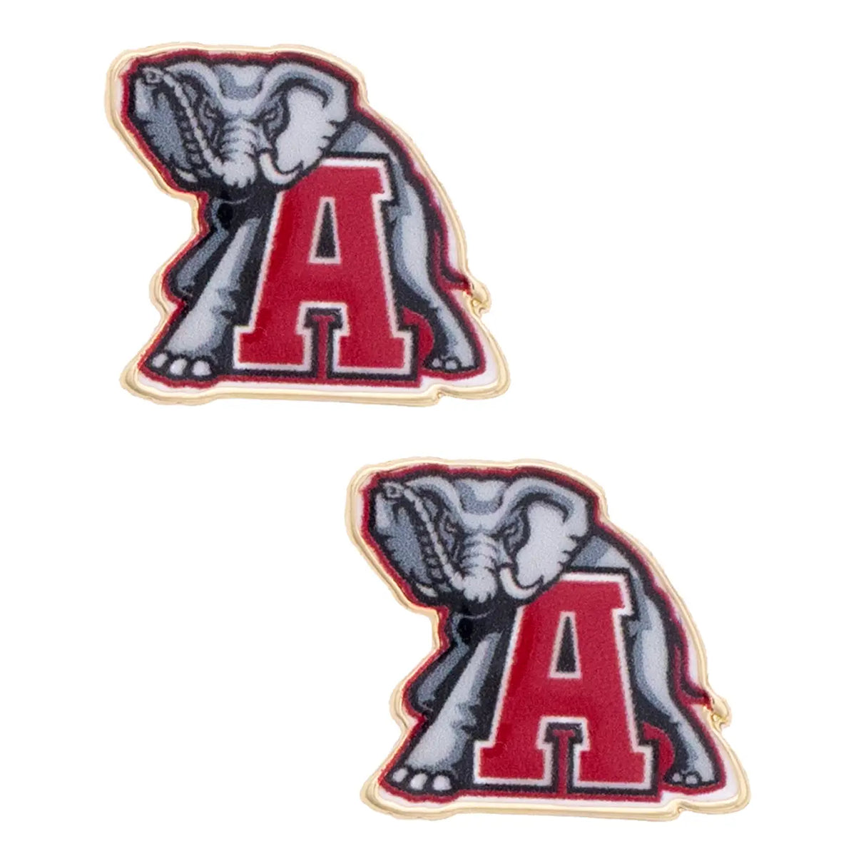 Canvas Style Alabama Crimson Tide Enamel Icon Stud Earrings