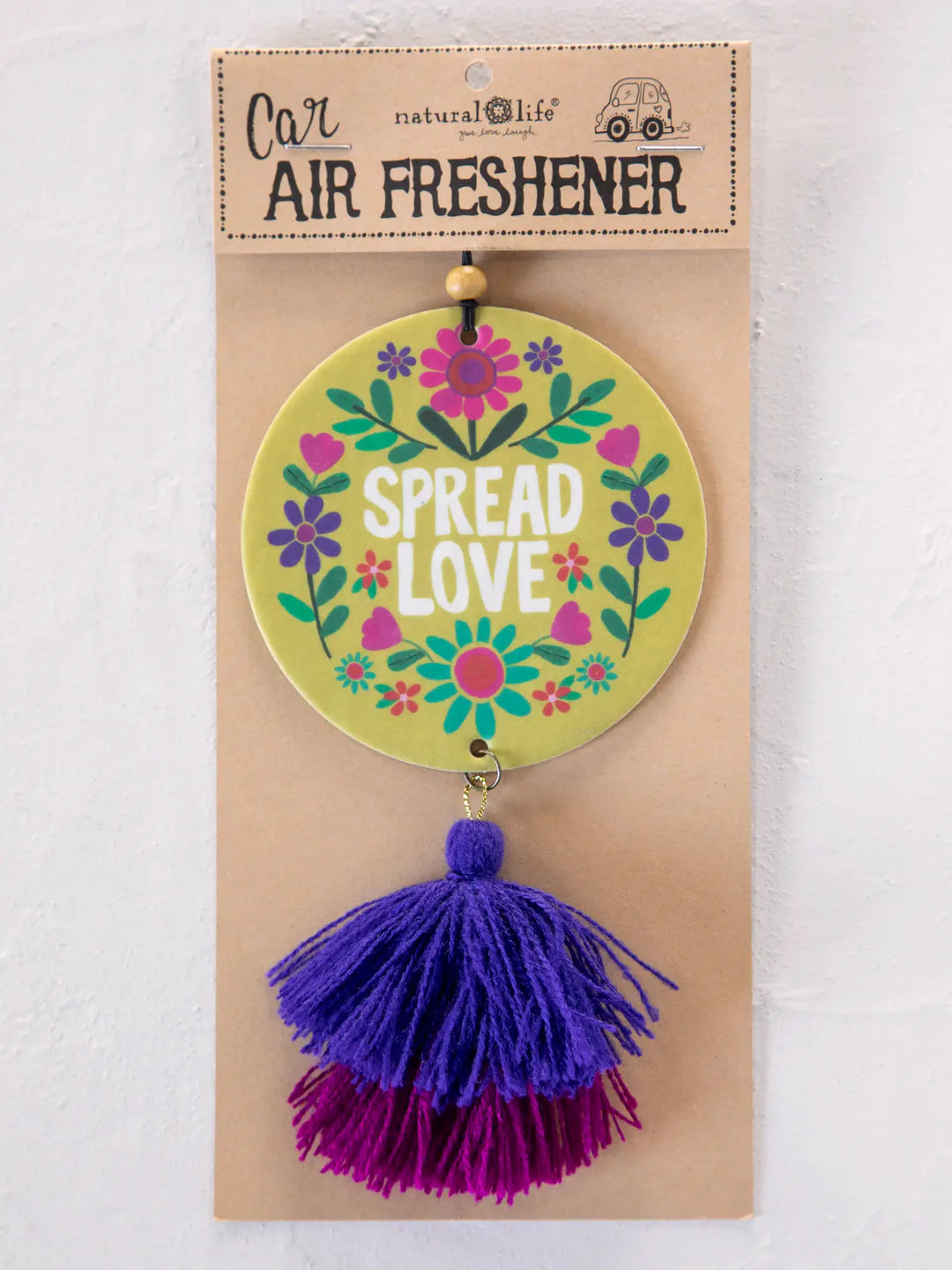 Natural Life Car Air Freshener-Spread Love