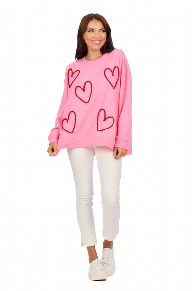 MUD PIE LOVE SPARKLE SWEATSHIRT