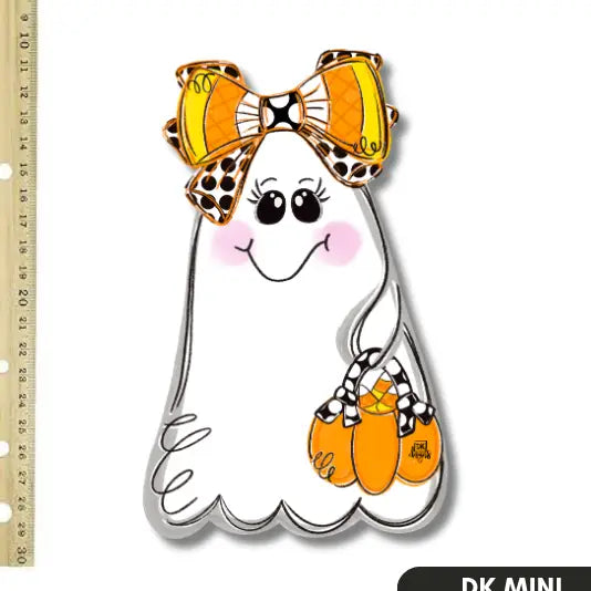 DK Designs Candy Corn Ghost Mini