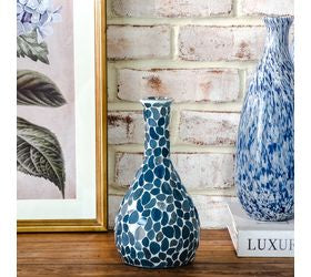 pD HOME 9" BLUE MOSAIC BUD VASE
