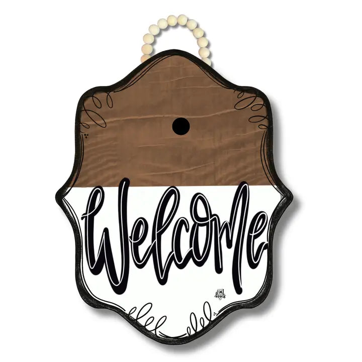 DK Designs Stain Bloom "Welcome" Hanger + Mini