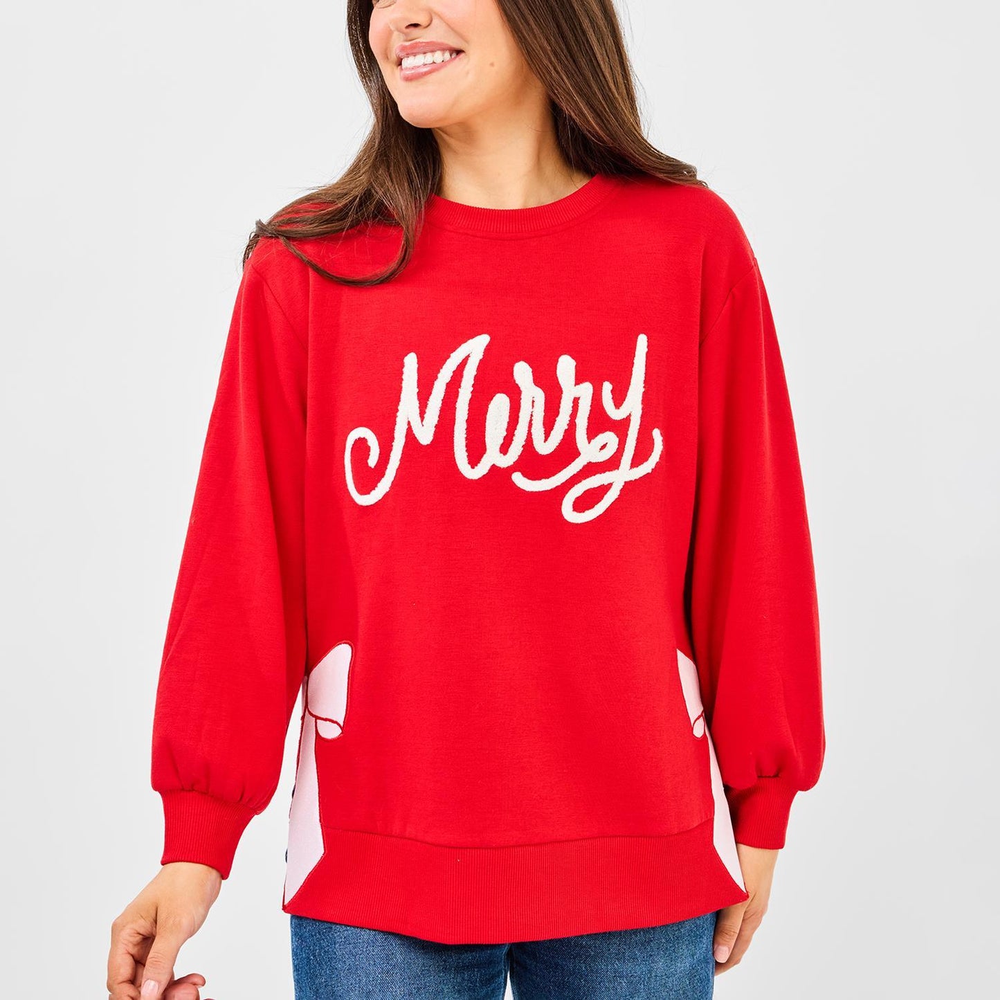 Mary Square  Sweatshirt Lakelyn Merry Bow